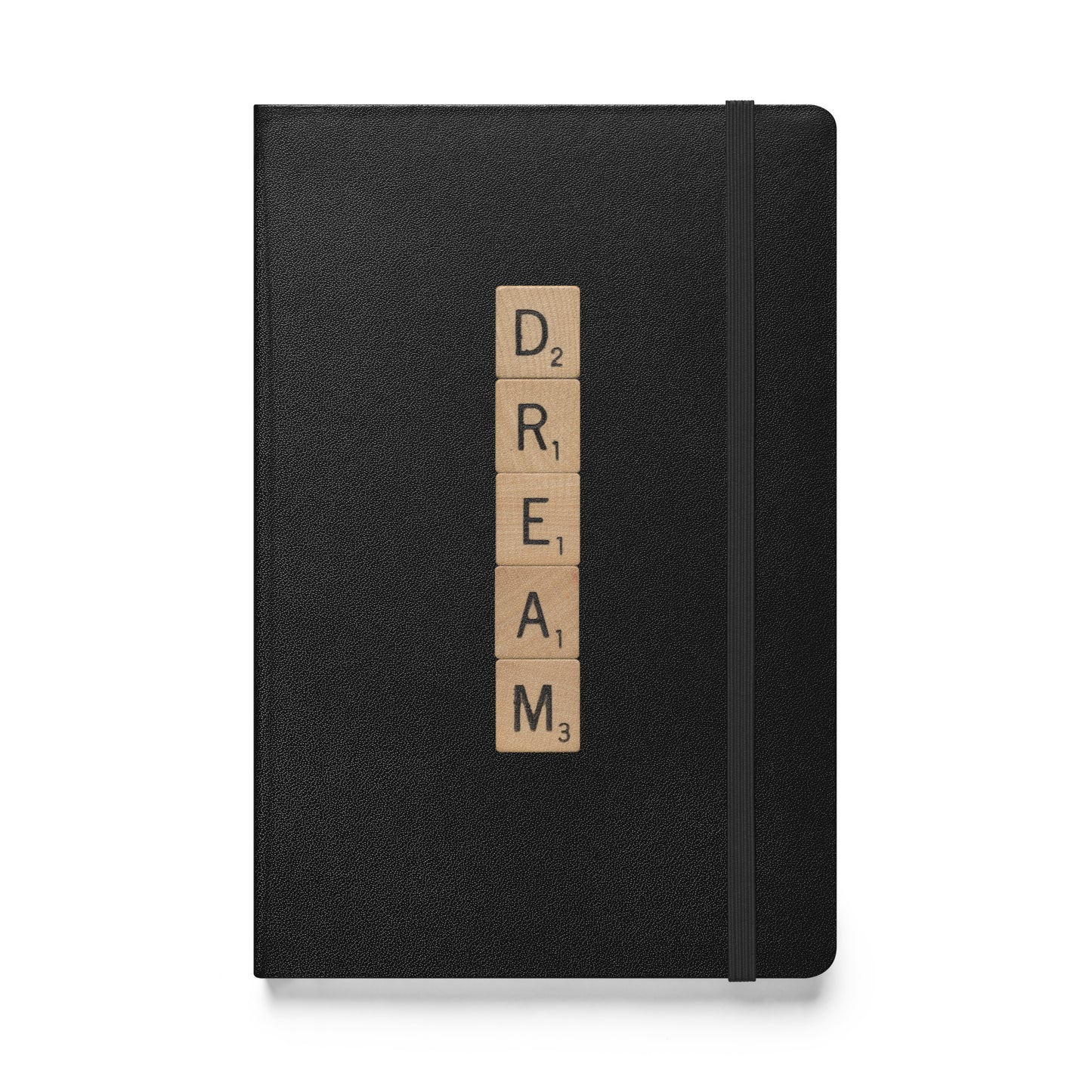 Dream Wooden Letters Hardcover Bound Notebook - Available in 6 colors.
