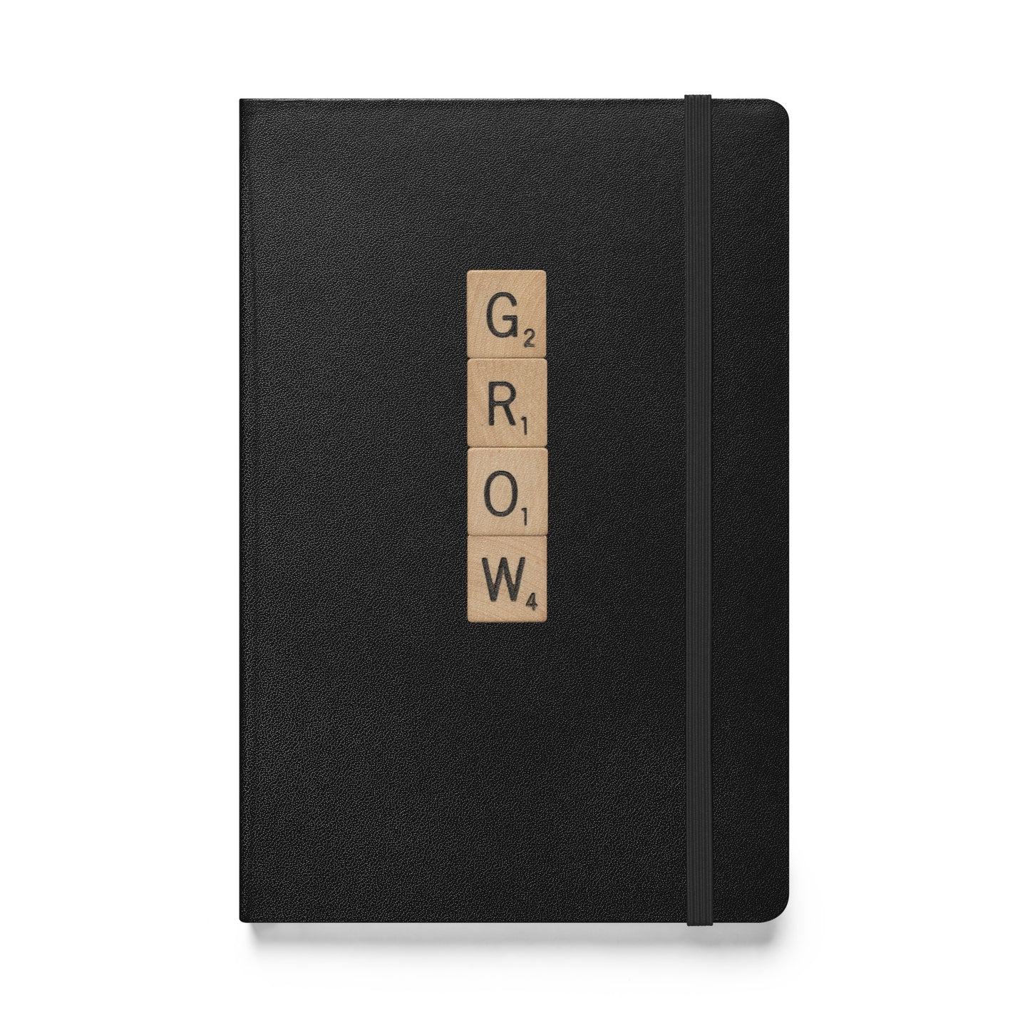 Grow Wooden Letters Hardcover Bound Notebook - Available in 6 colors.