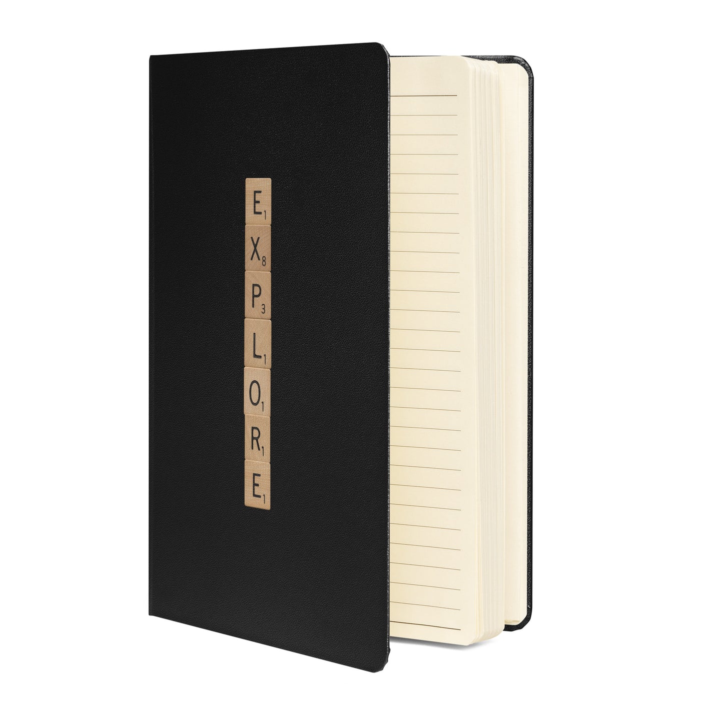 Explore Wooden Letters Hardcover Bound Notebook - Available in 6 colors.