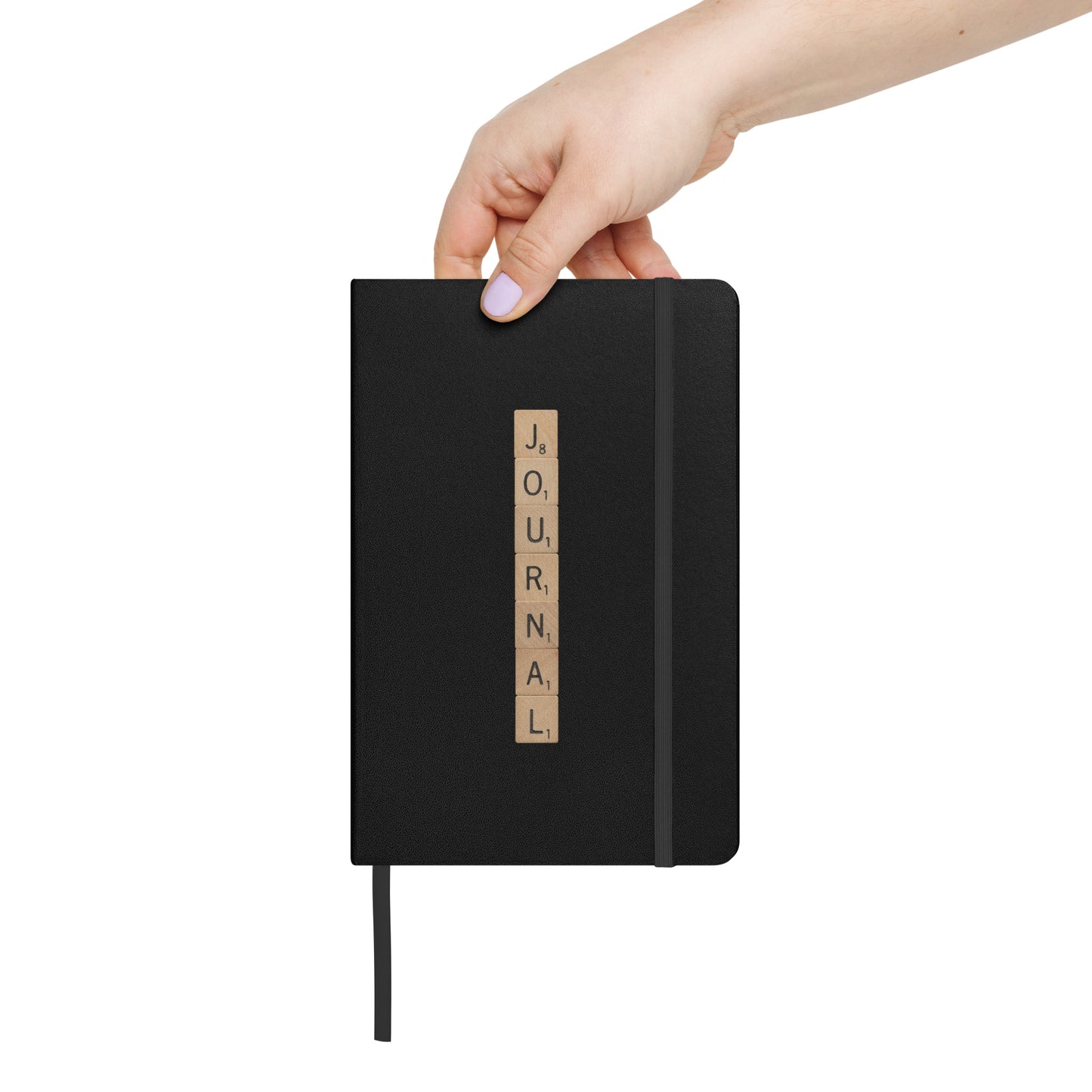 Journal Wooden Letters Hardcover Bound Notebook - Available in 6 colors.