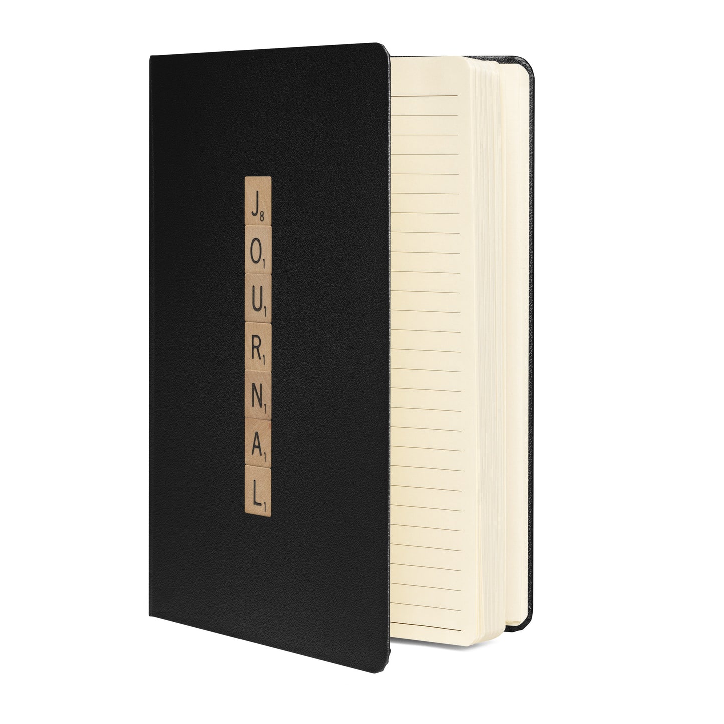 Journal Wooden Letters Hardcover Bound Notebook - Available in 6 colors.