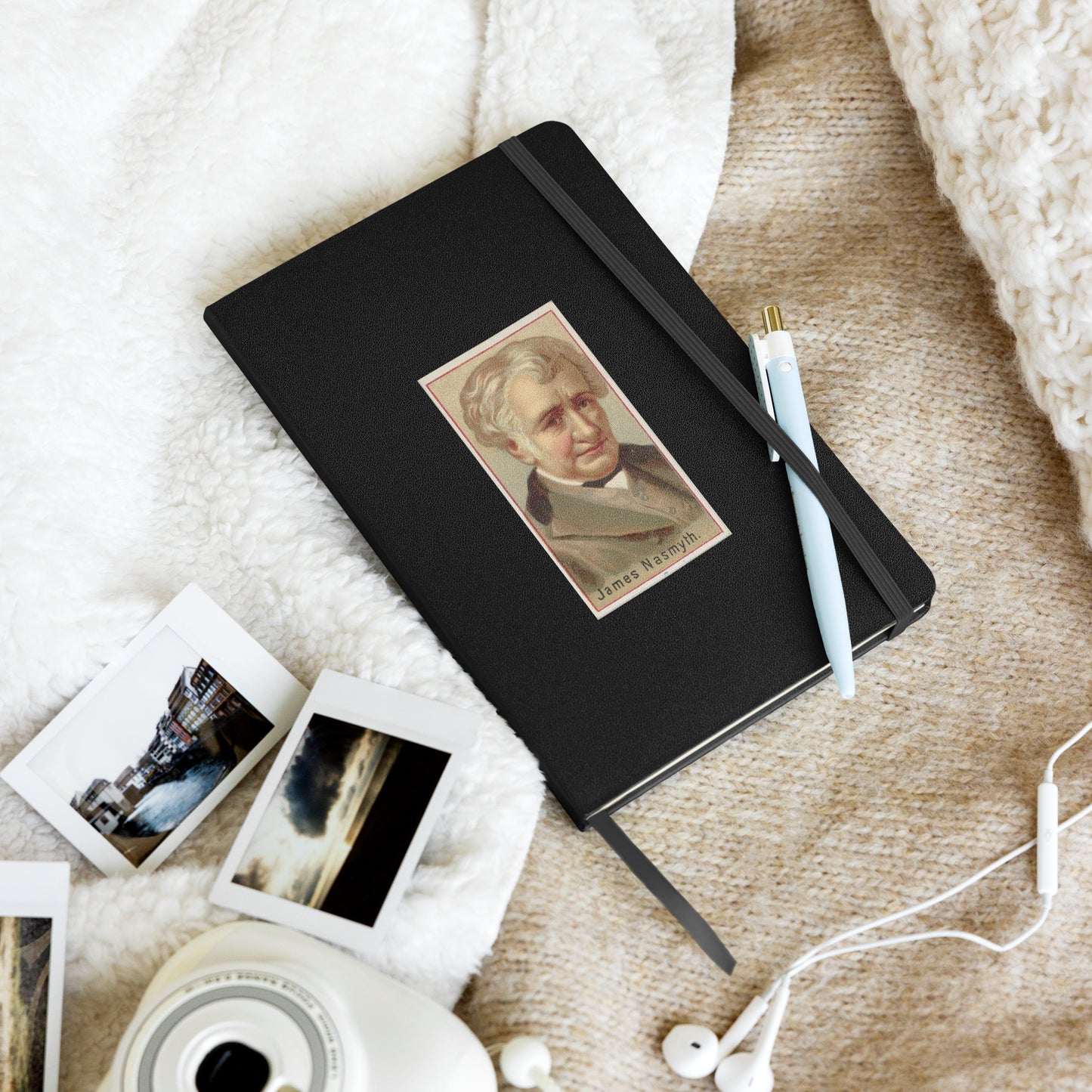 Inventor Series: James Nasmyth, Hardcover Bound Notebook - Available in 7 colors.