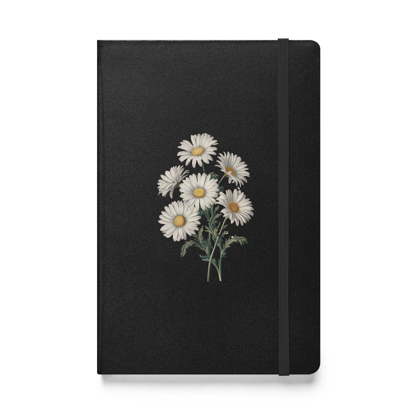 April Birth Month Flower - Daisies Hardcover Bound Notebook - Blossom with purity and New Beginnings! Available in 4 colors.