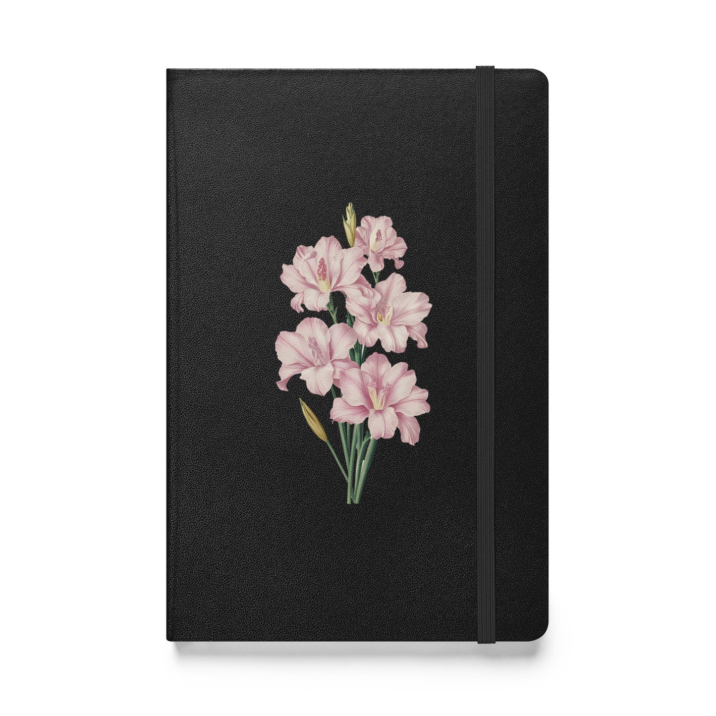 August Birth Month Flower - Gladiolus Hardcover Bound Notebook - Celebrate August with Grace and Elegance! Available in 3 colors.