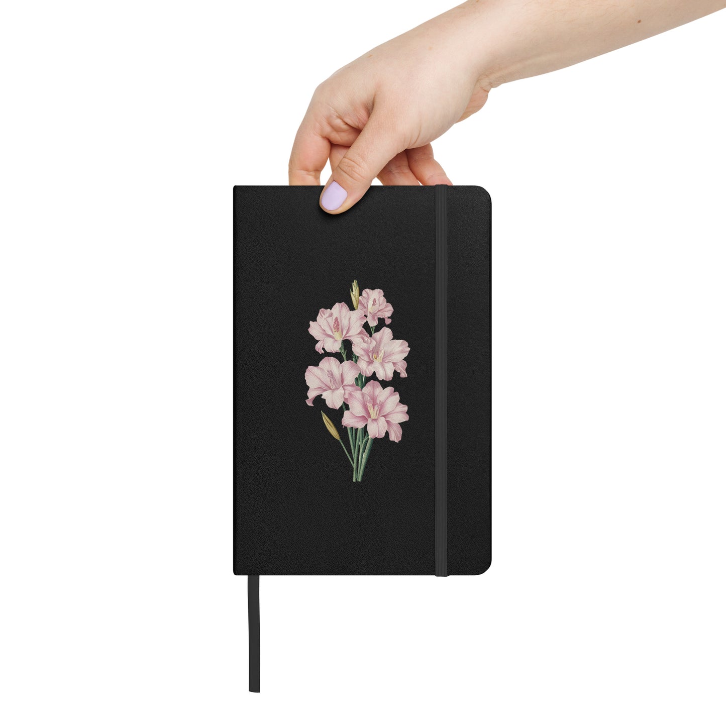 August Birth Month Flower - Gladiolus Hardcover Bound Notebook - Celebrate August with Grace and Elegance! Available in 3 colors.