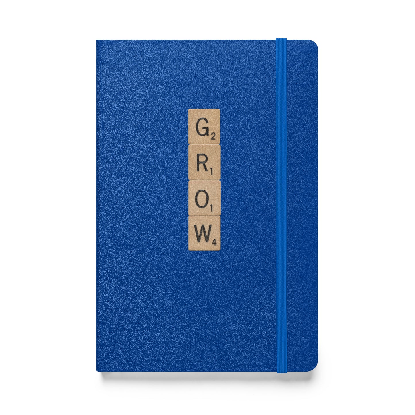 Grow Wooden Letters Hardcover Bound Notebook - Available in 6 colors.