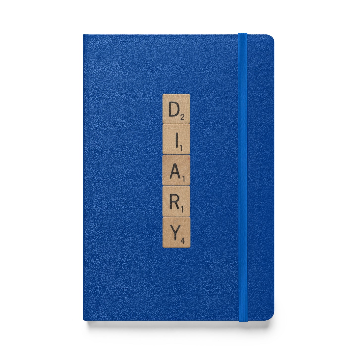Diary Wooden Letters Hardcover Bound Notebook - Available in 6 colors.