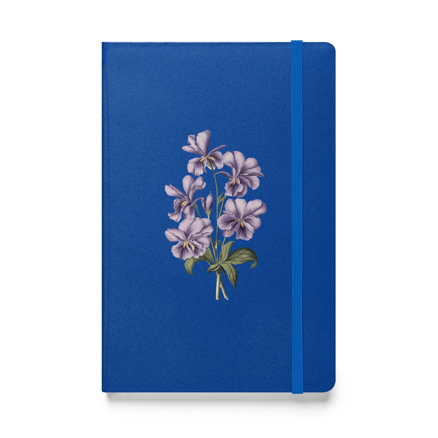 February Birth Month - Violets Hardcover Bound Notebook - Embrace February with the Elegance of Violets! Available in 4 colors.