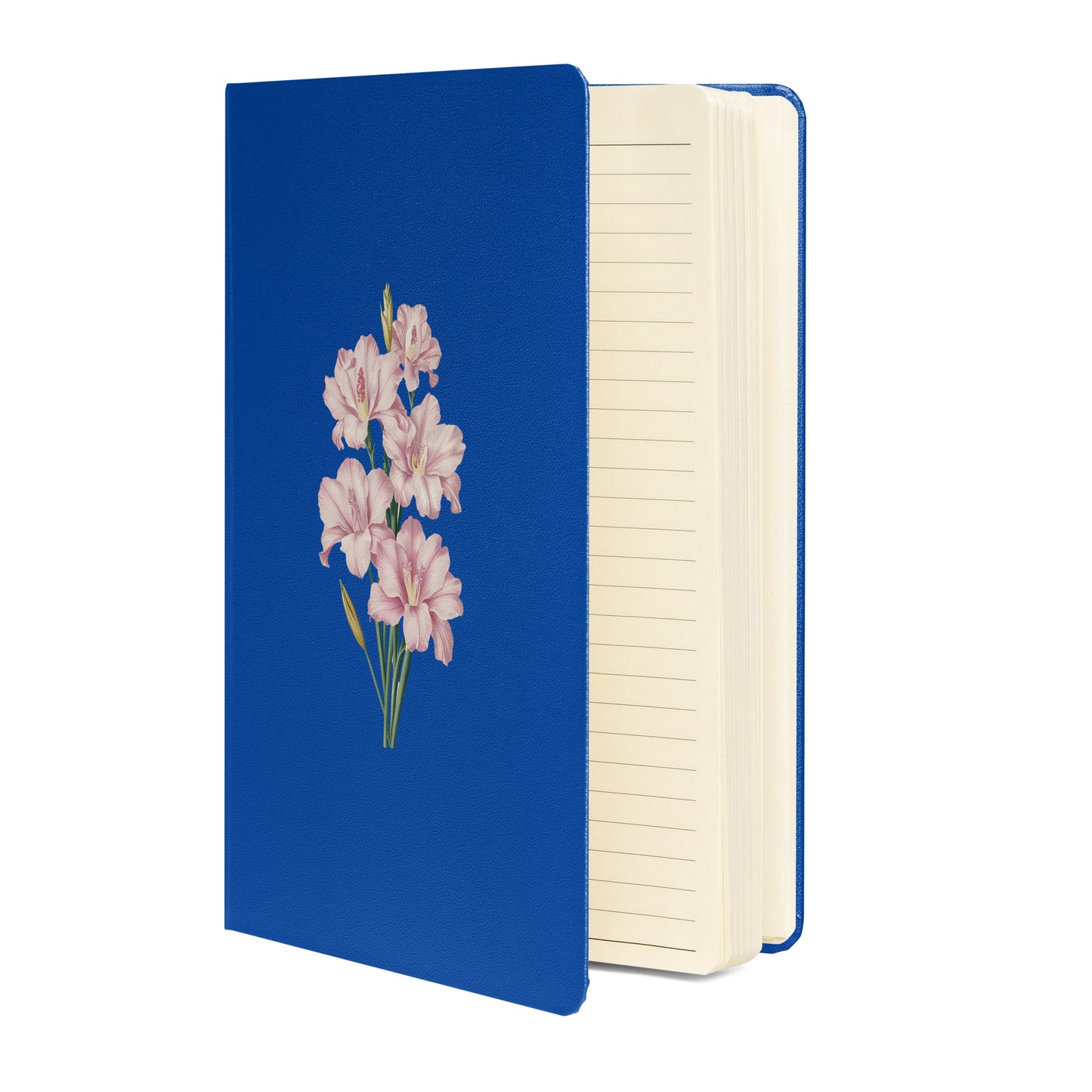 August Birth Month Flower - Gladiolus Hardcover Bound Notebook - Celebrate August with Grace and Elegance! Available in 3 colors.