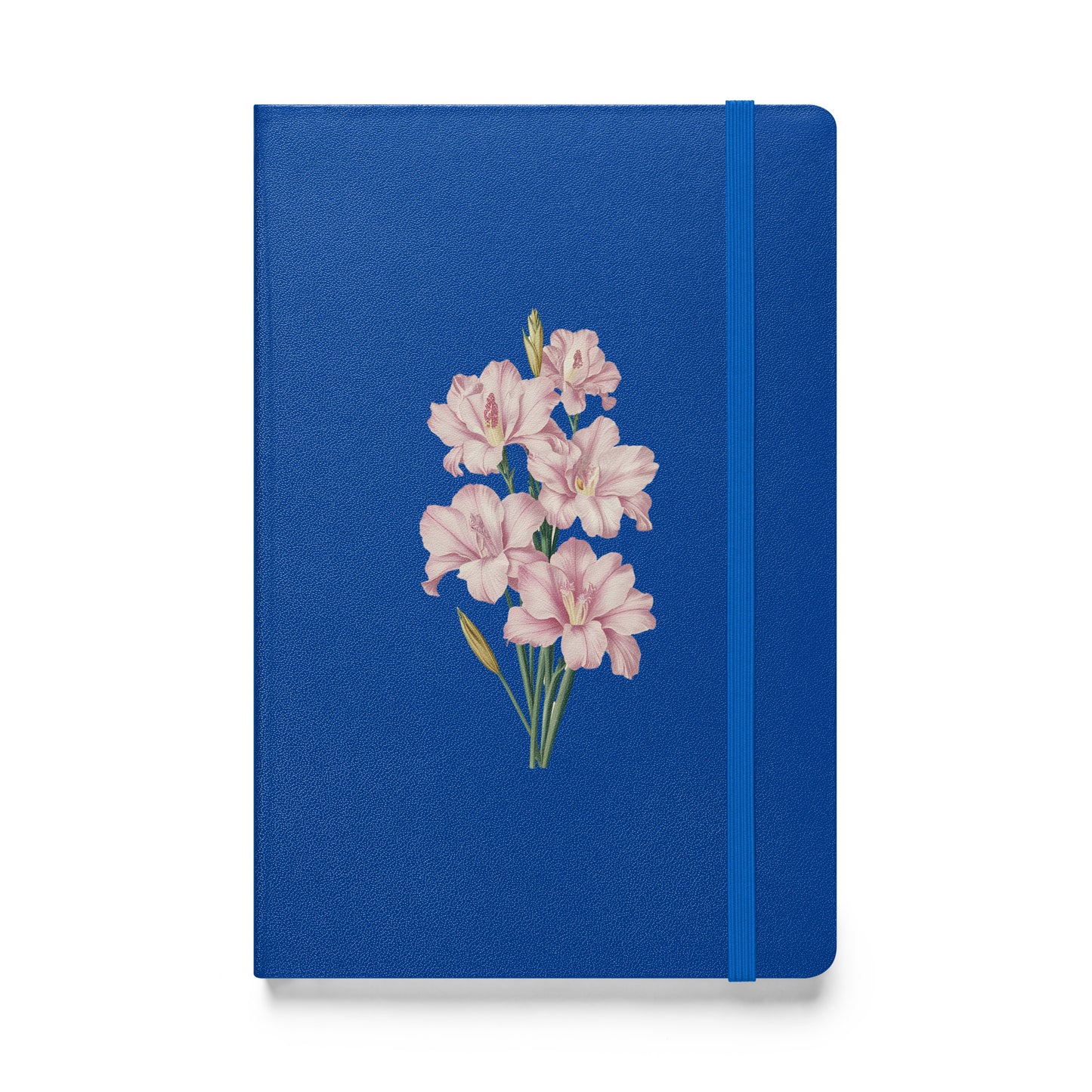 August Birth Month Flower - Gladiolus Hardcover Bound Notebook - Celebrate August with Grace and Elegance! Available in 3 colors.