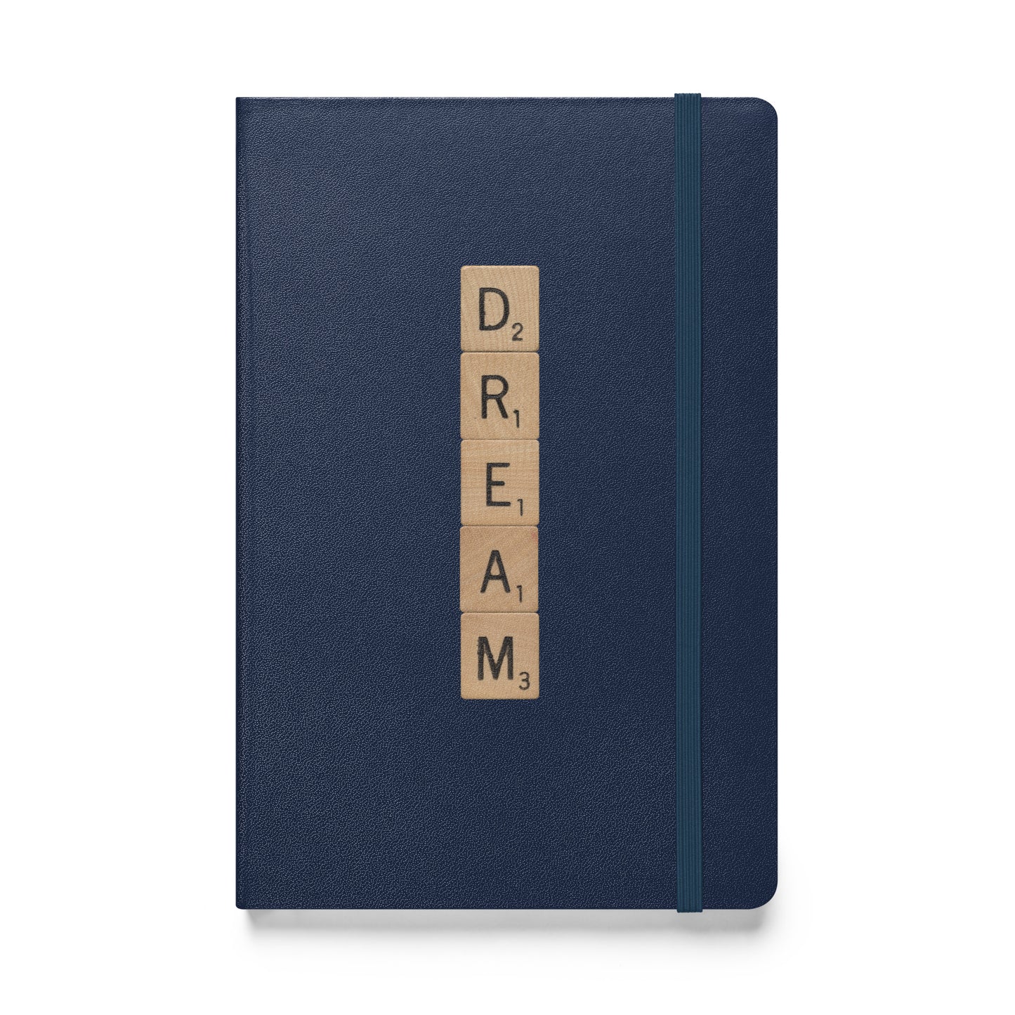 Dream Wooden Letters Hardcover Bound Notebook - Available in 6 colors.