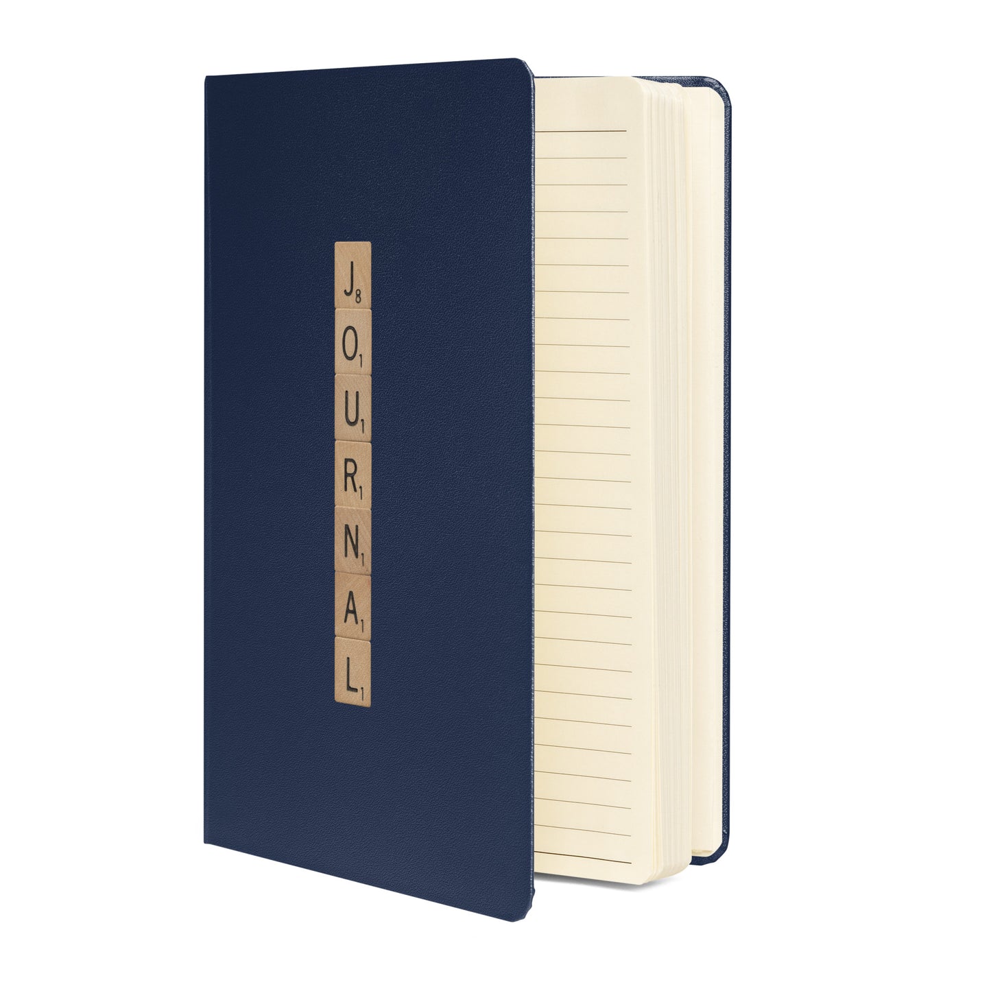Journal Wooden Letters Hardcover Bound Notebook - Available in 6 colors.