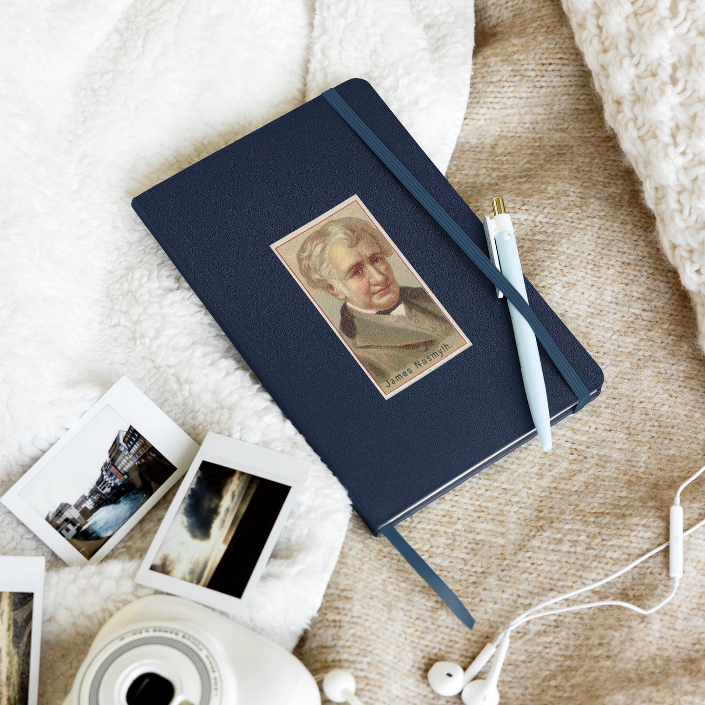 Inventor Series: James Nasmyth, Hardcover Bound Notebook - Available in 7 colors.