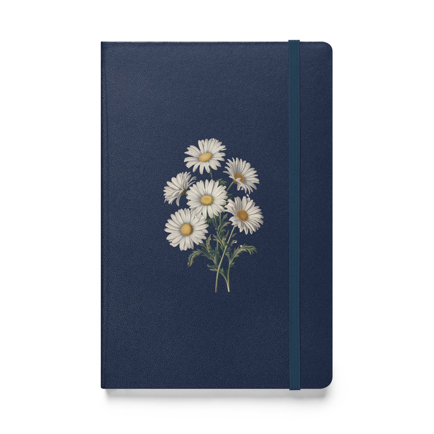 April Birth Month Flower - Daisies Hardcover Bound Notebook - Blossom with purity and New Beginnings! Available in 4 colors.