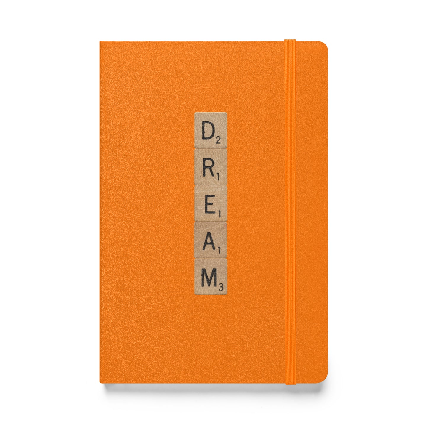 Dream Wooden Letters Hardcover Bound Notebook - Available in 6 colors.