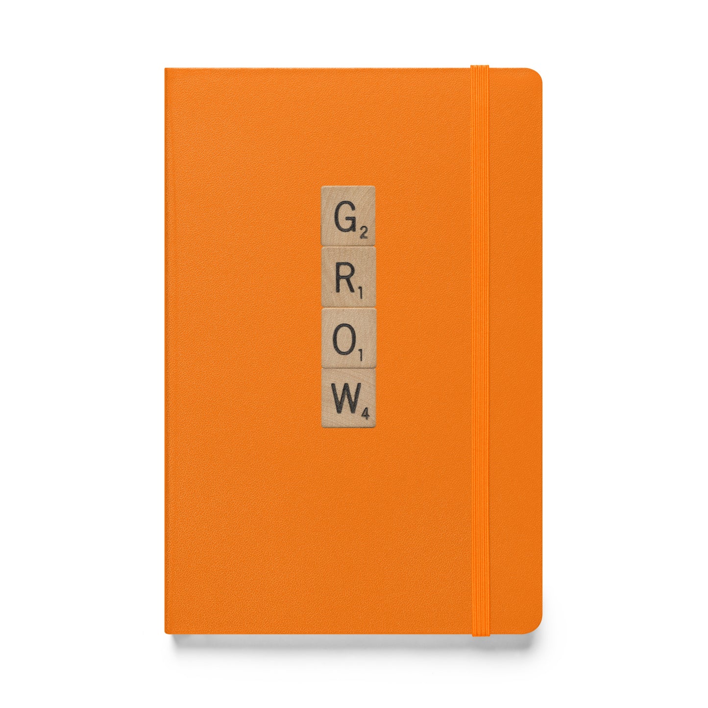 Grow Wooden Letters Hardcover Bound Notebook - Available in 6 colors.