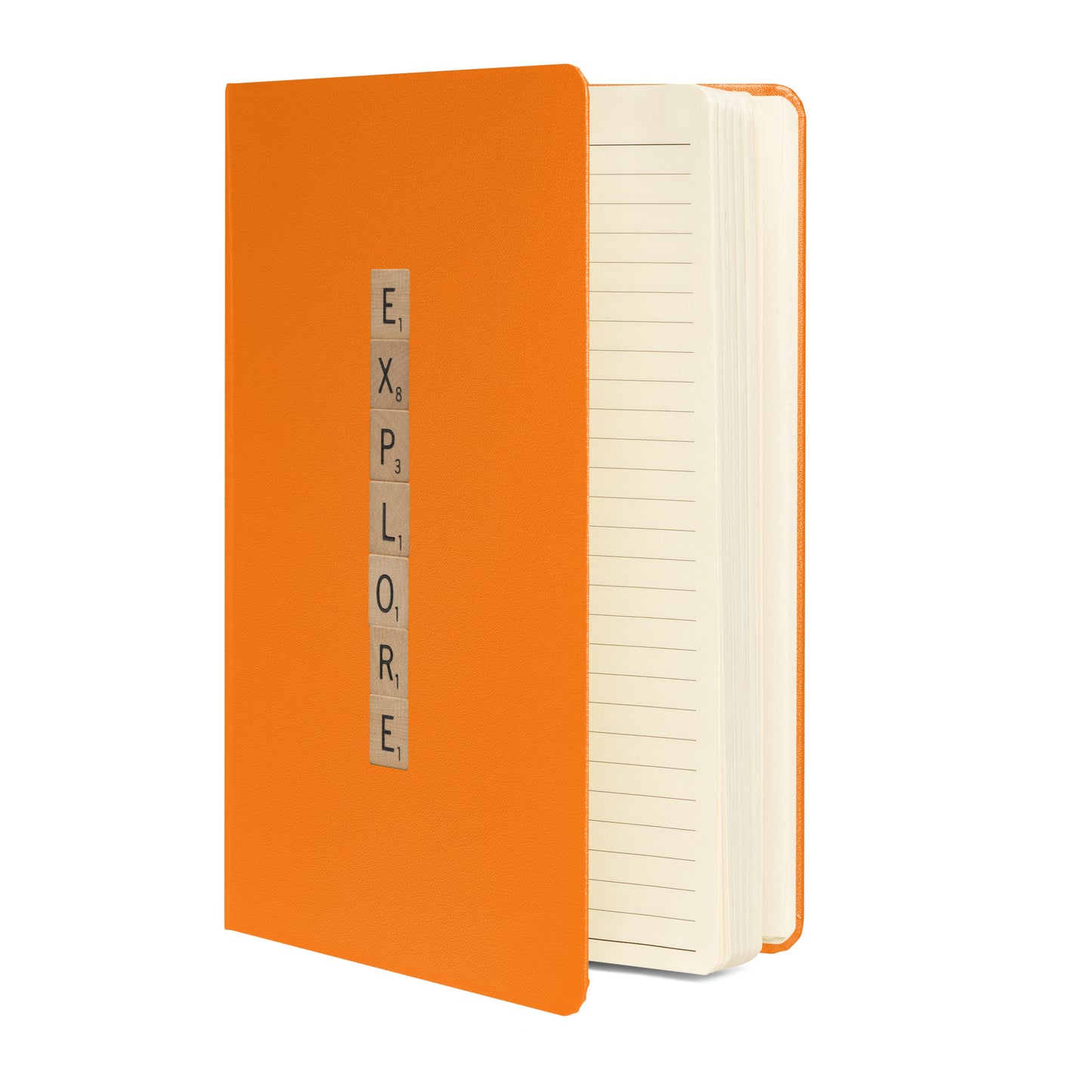 Explore Wooden Letters Hardcover Bound Notebook - Available in 6 colors.