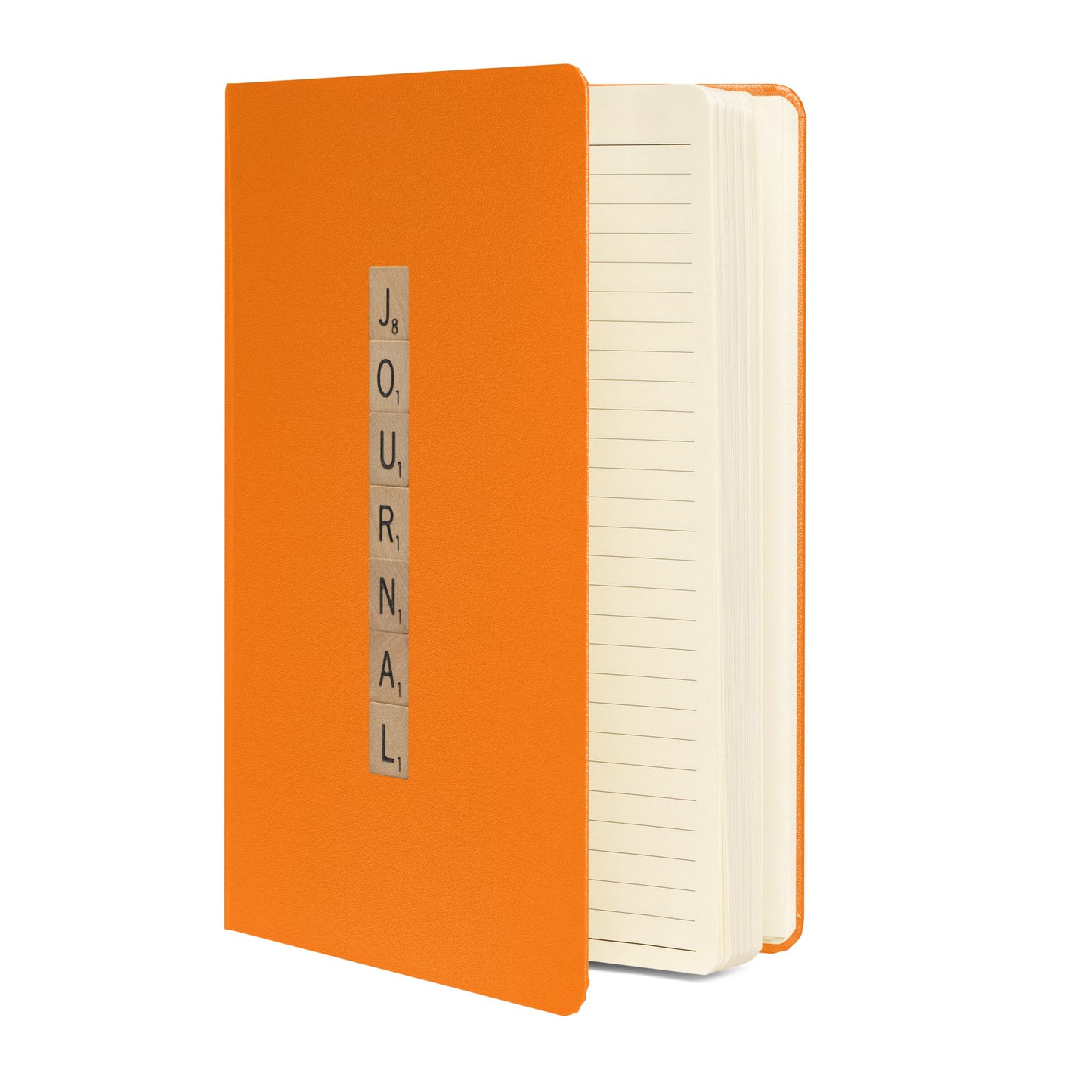 Journal Wooden Letters Hardcover Bound Notebook - Available in 6 colors.