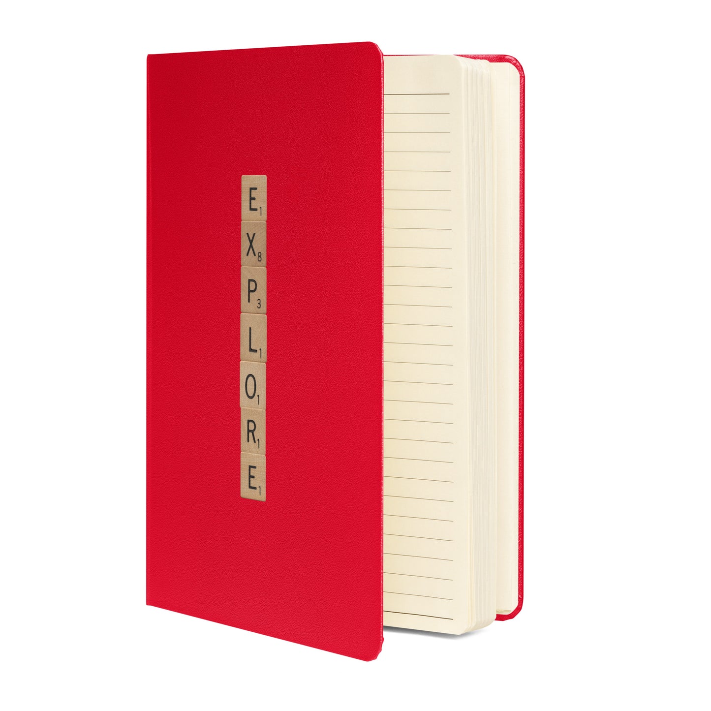 Explore Wooden Letters Hardcover Bound Notebook - Available in 6 colors.