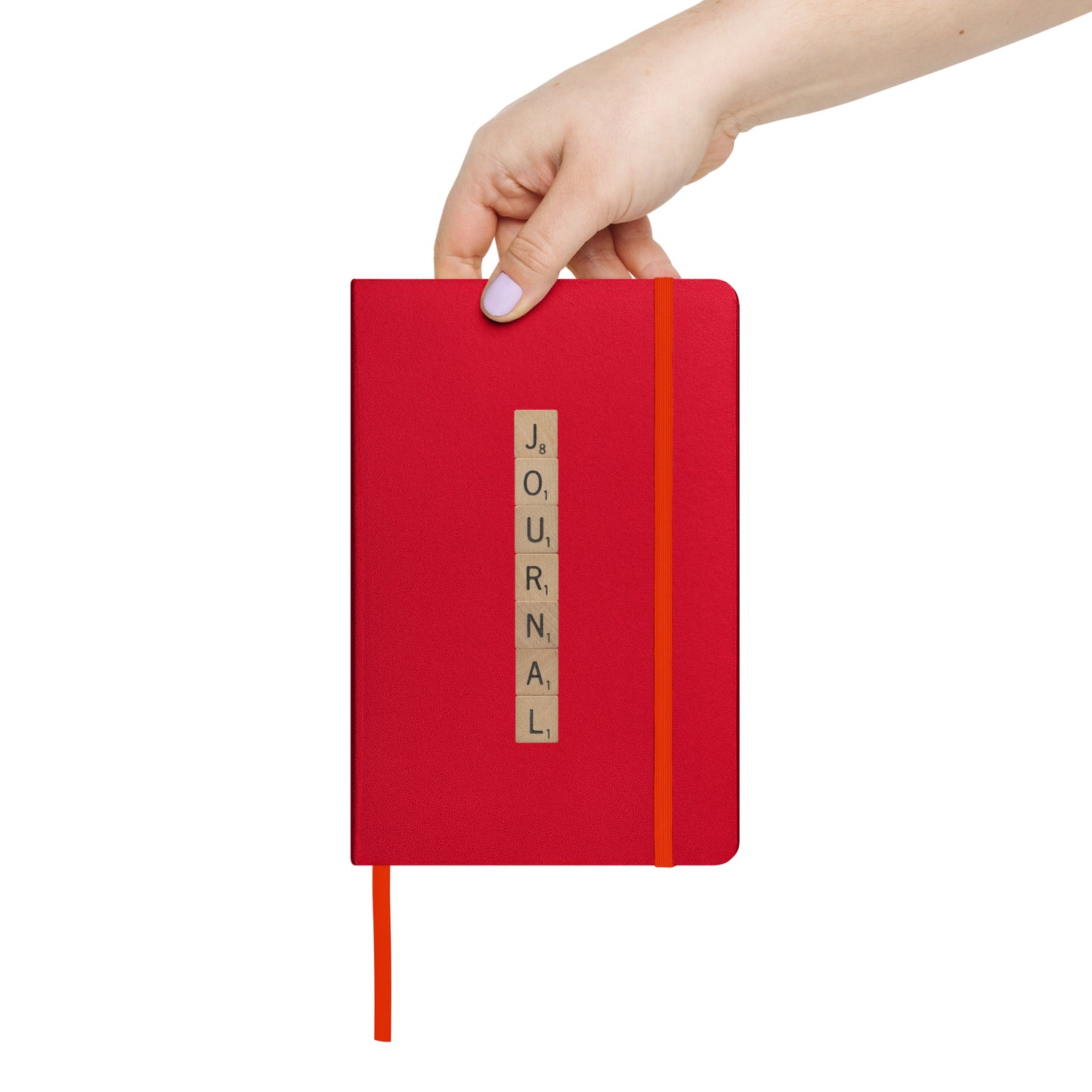 Journal Wooden Letters Hardcover Bound Notebook - Available in 6 colors.