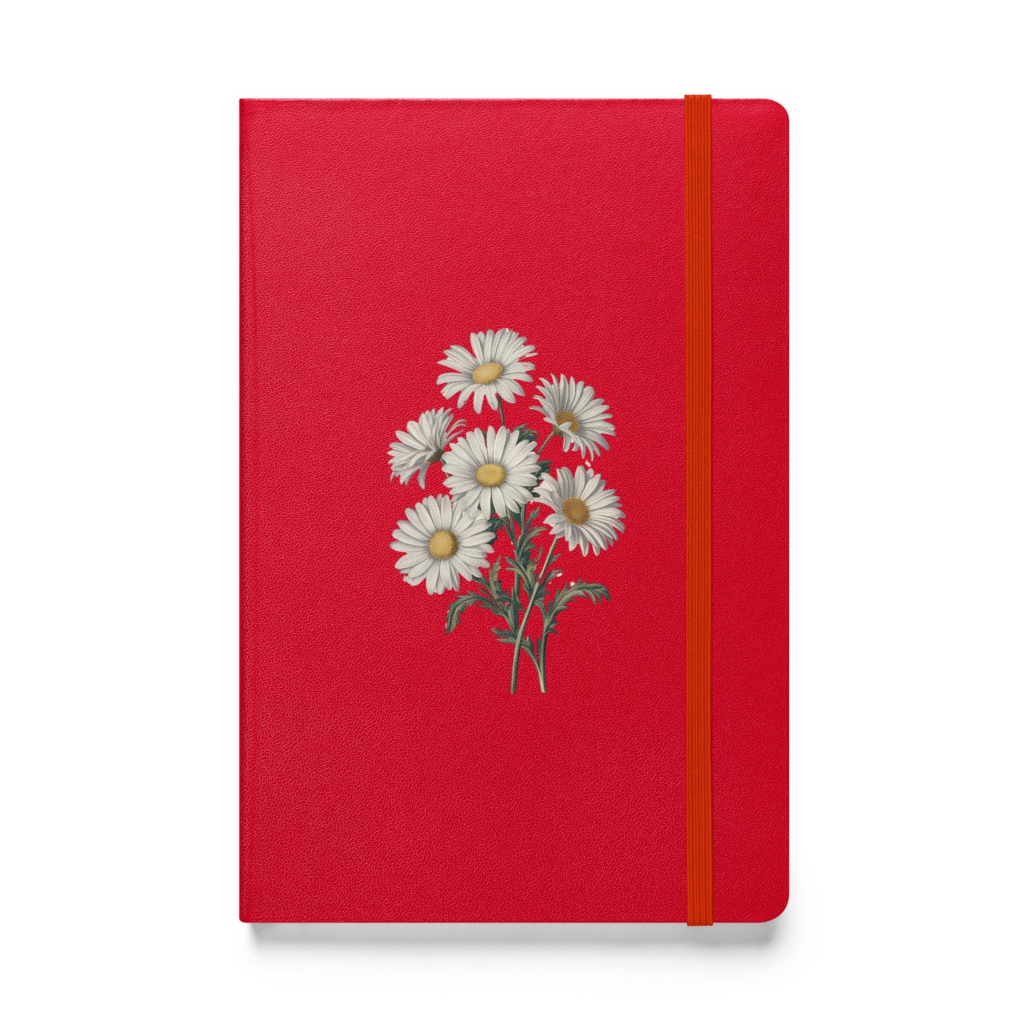 April Birth Month Flower - Daisies Hardcover Bound Notebook - Blossom with purity and New Beginnings! Available in 4 colors.