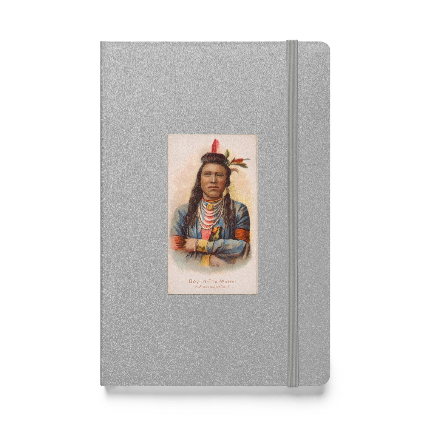 American Indian Chief Series: Crow Indian Boy in the Water, Hardcover Bound Notebook - Available in 7 colors.