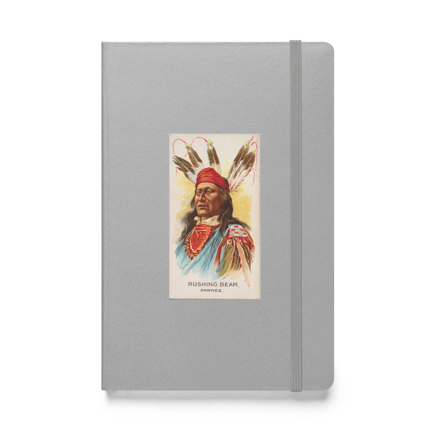 American Indian Chief Series: Rushing Bear, Pawnee, Hardcover Bound Notebook - Available in 7 colors.