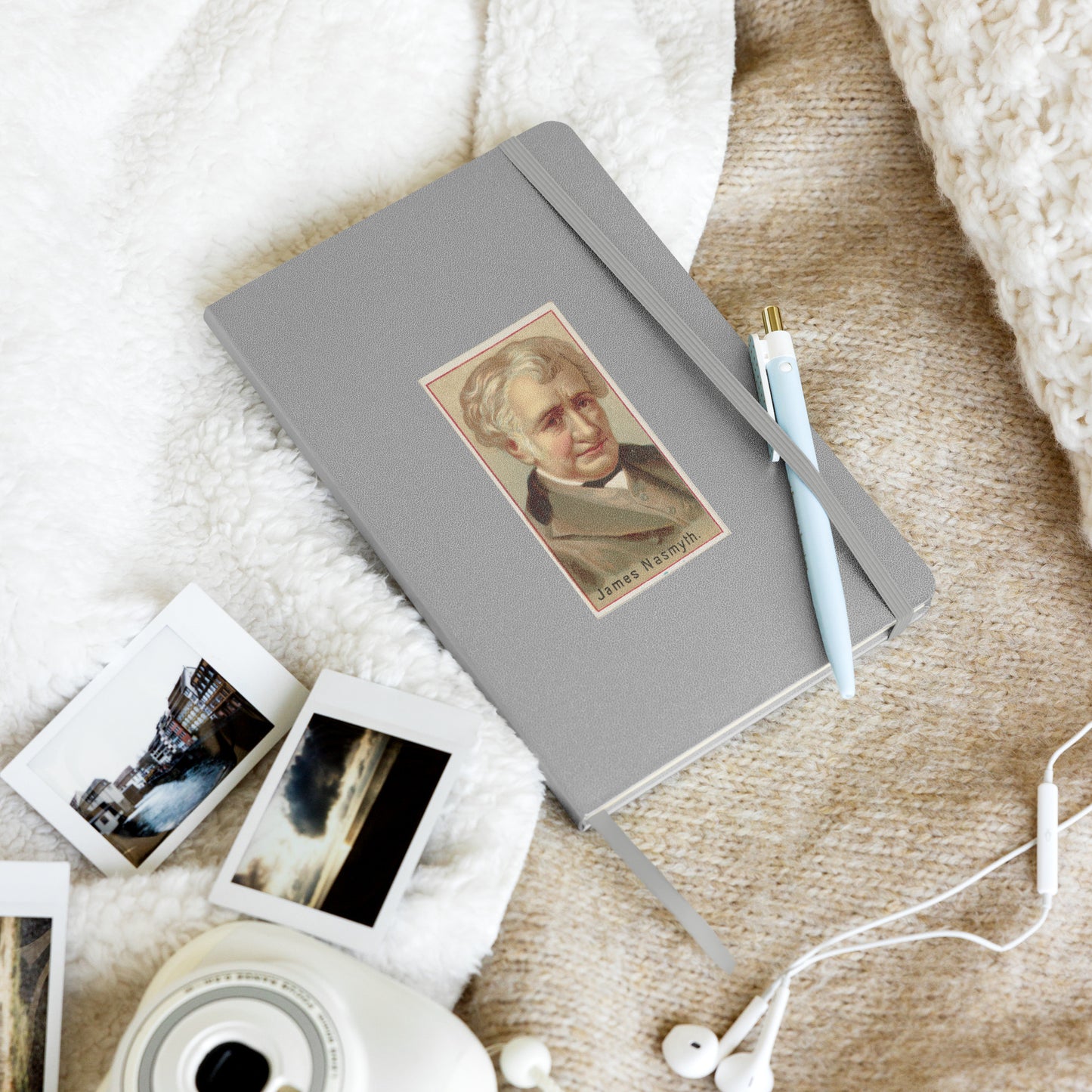 Inventor Series: James Nasmyth, Hardcover Bound Notebook - Available in 7 colors.