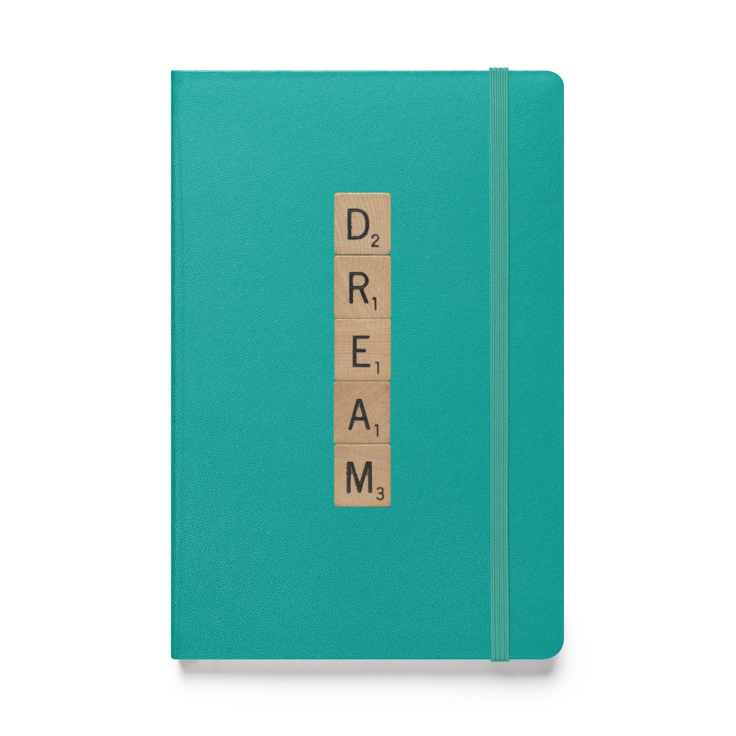Dream Wooden Letters Hardcover Bound Notebook - Available in 6 colors.