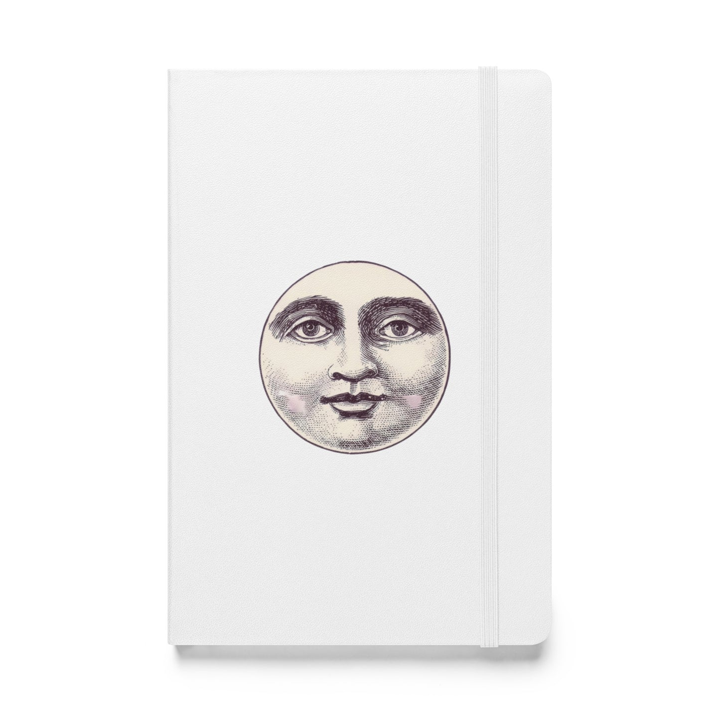 Vintage Moonface Hardcover Bound Notebook - Available in 9 colors.