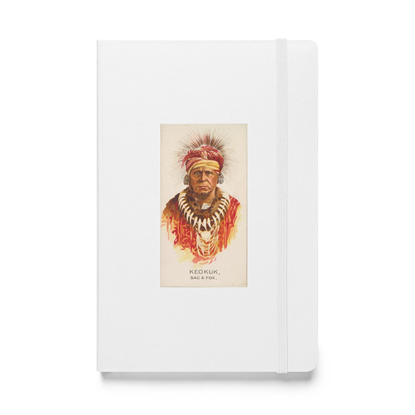 American Indian Chief Series: Keokuk, Fox Clan, Sauk, Hardcover Bound Notebook - Available in 8 colors.