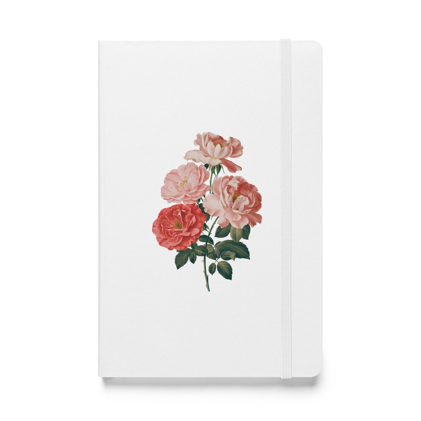 June Birth Month Flower - Rose Hardcover Bound Notebook - Celebrate June with the Beauty of Roses! Available in 4 colors.