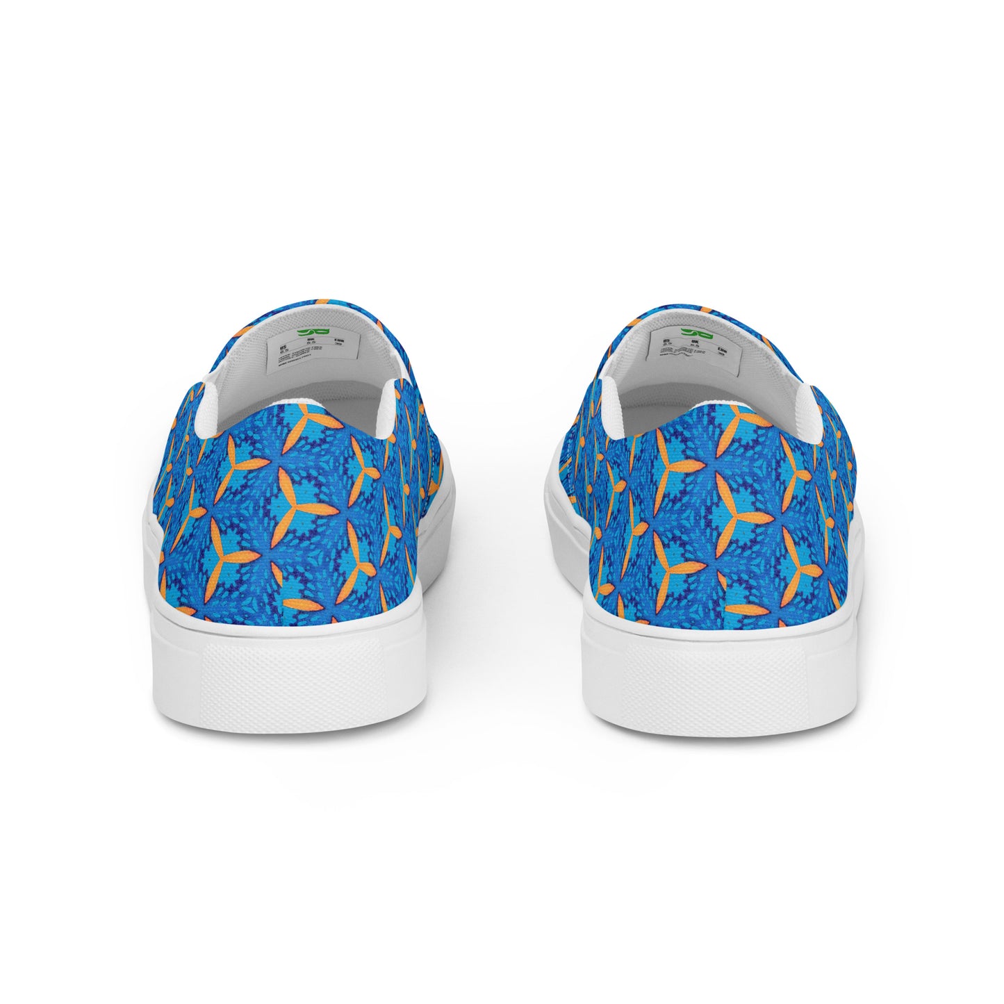 GeoHive Men’s Slip-On Canvas Shoes - Slip into Sophistication - Geometric Grace at Your Feet!