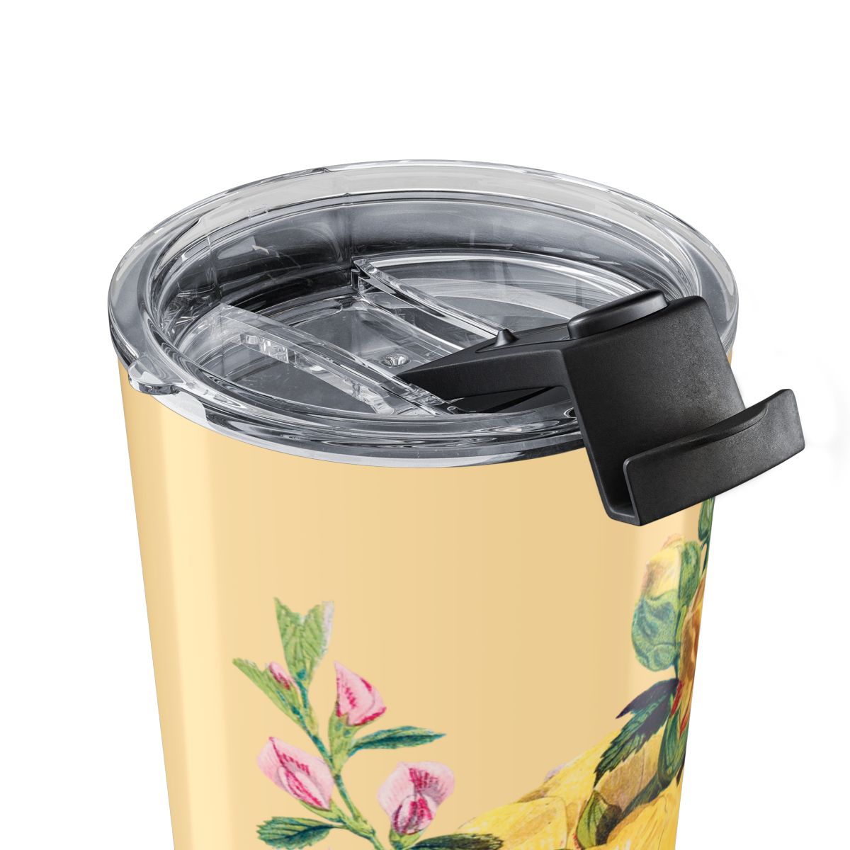 Vintage Yellow Bloom Serenity Insulated Tumbler - 20 oz. Stainless Steel, Glossy Finish