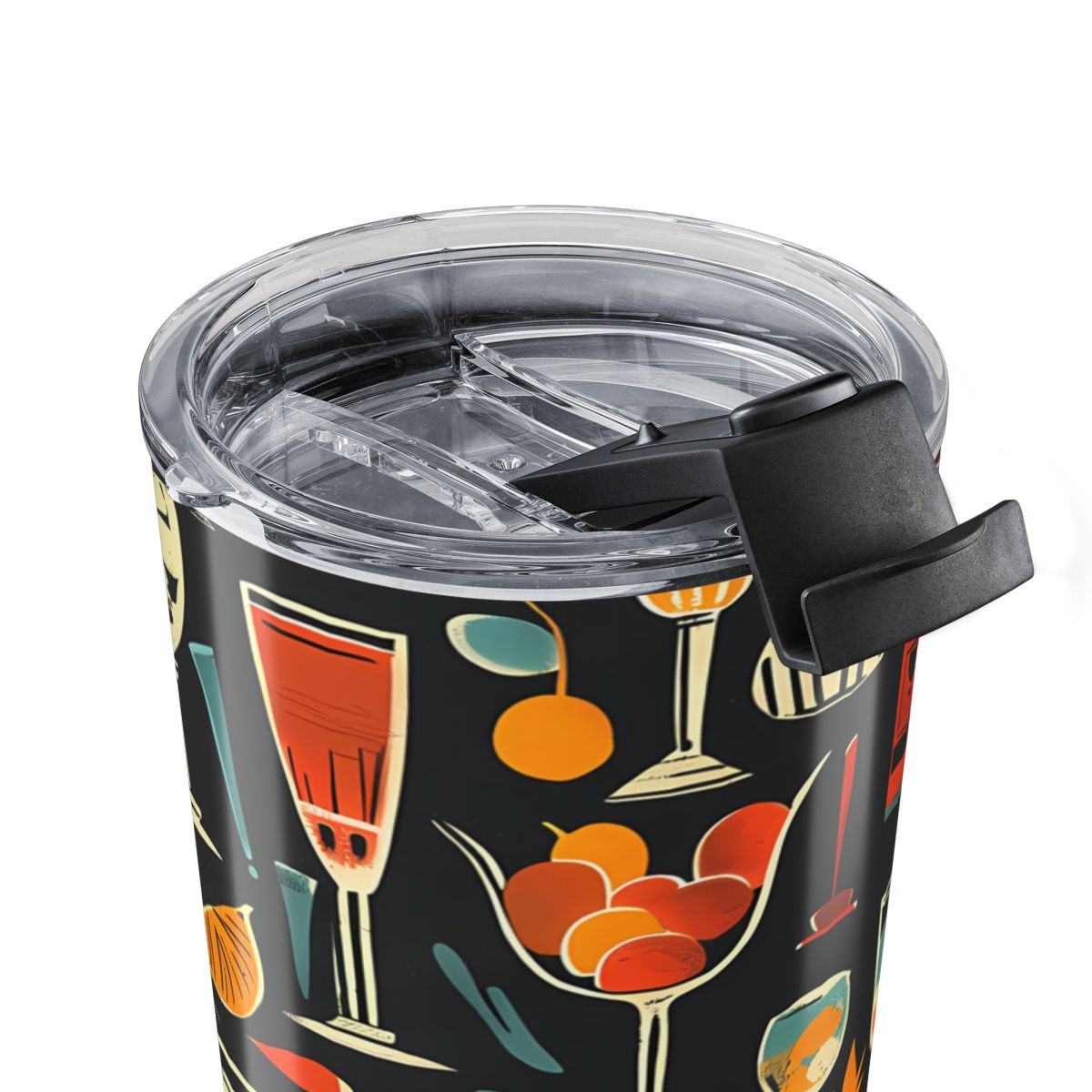 Midcentury Cocktail Soirée Insulated Tumbler - 20 oz. Stainless Steel, Glossy Finish