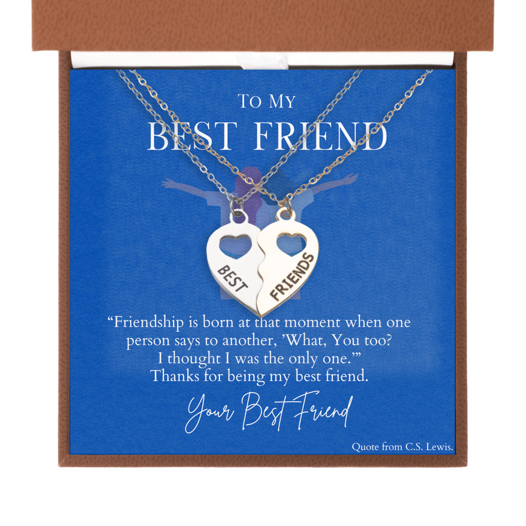 Best Friends - BFF Half Heart Necklace Set