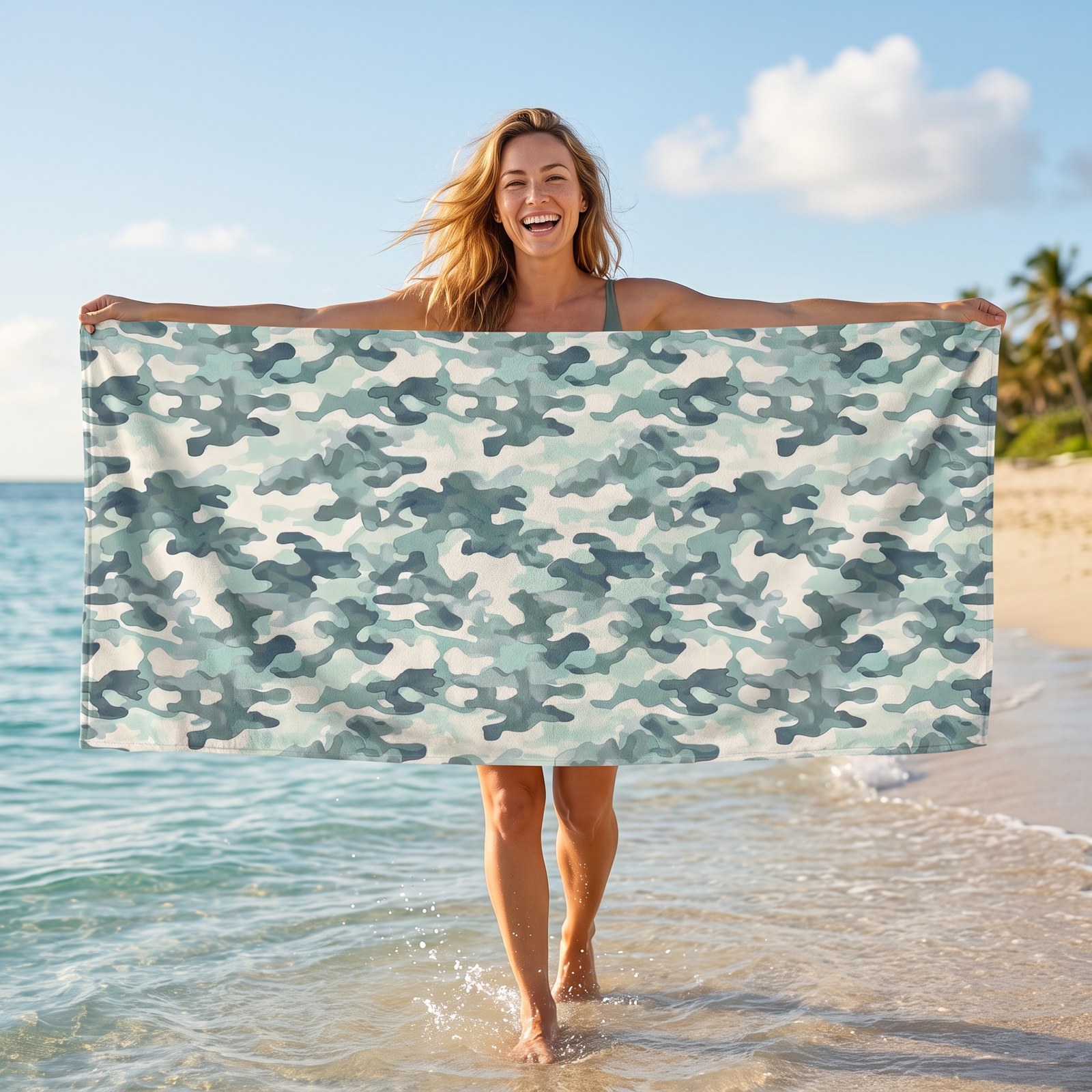 CamoGroove Luxurious Beach Towel - Available in 2 sizes.