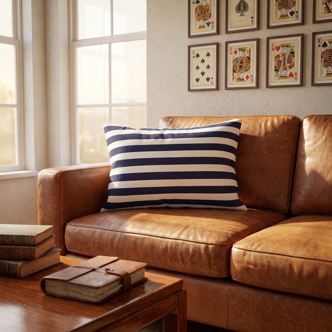 Classic Stripes Celebration Lumbar Pillow - Spun Polyester - Double-Sided Print - Concealed Zipper - 20" x 14"