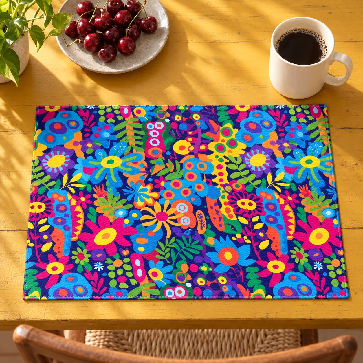 Groovy Garden Placemat - 18" x 14".