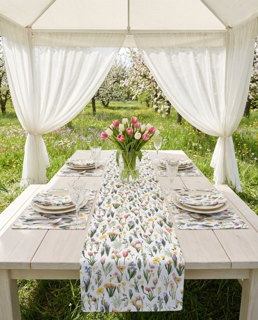 Spring Floral Table Runner — Table Runner