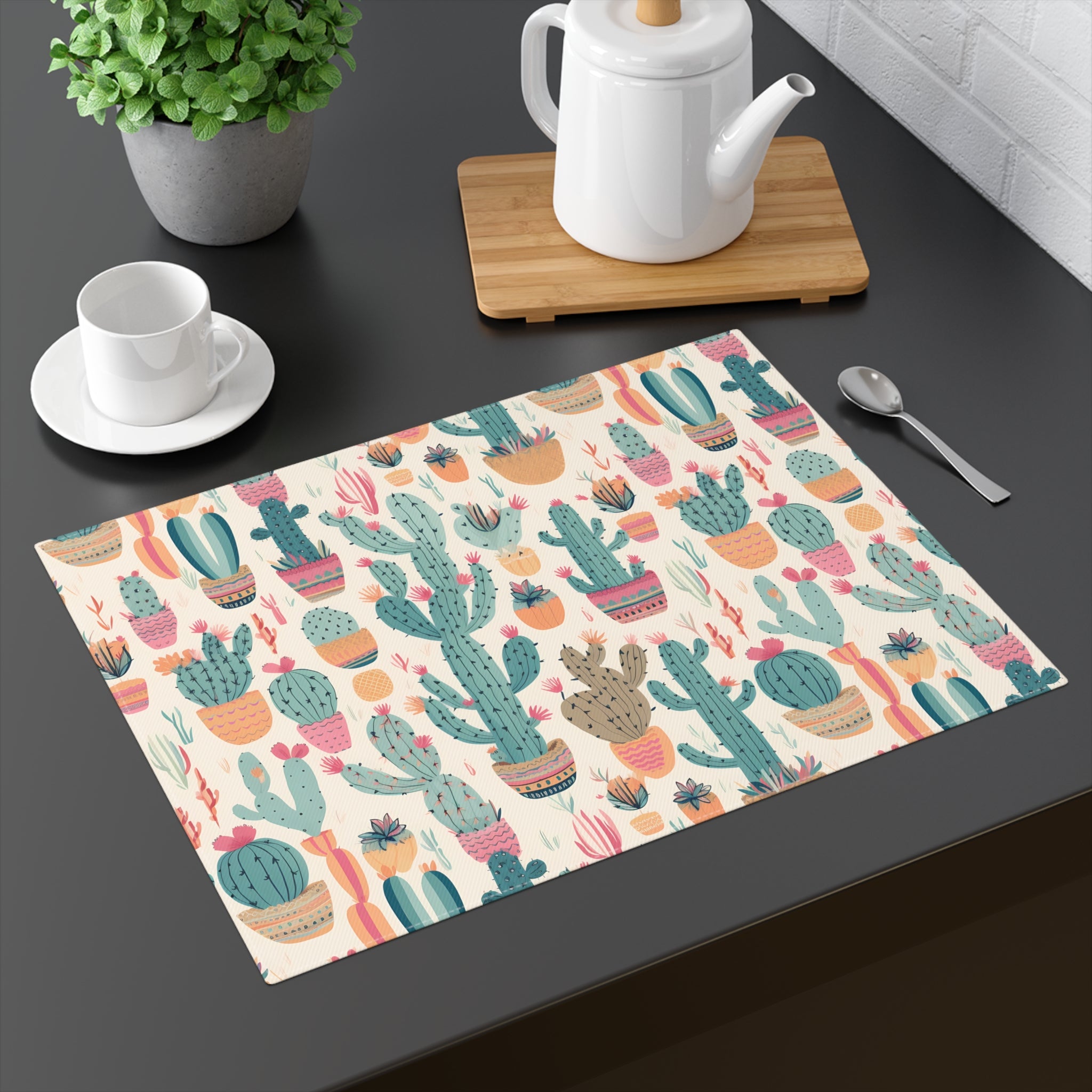 Desert Bloom Boom Placemat - 18" x 14".