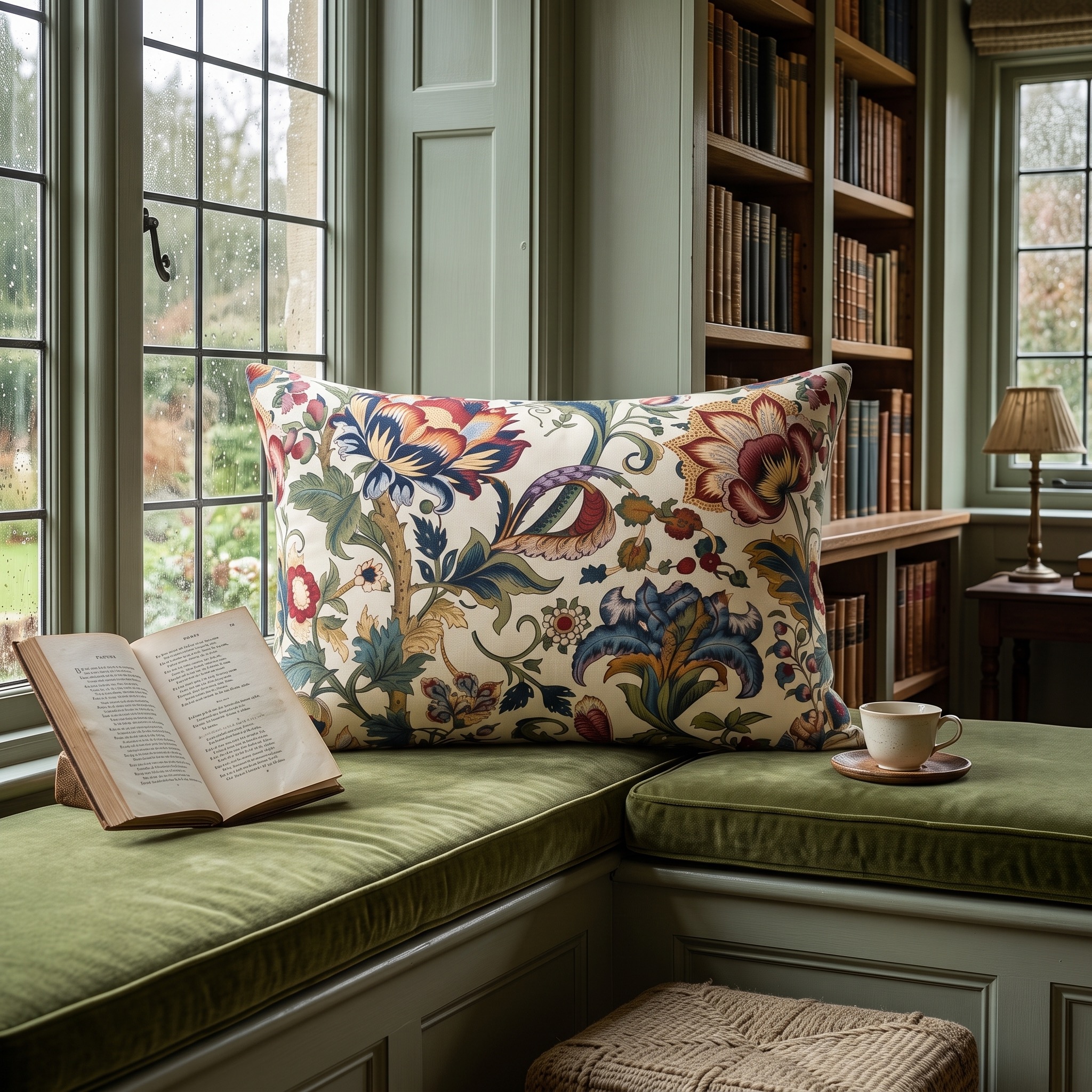 Wordsworth Lumbar Pillow - Spun Polyester - Double-Sided Print - Conce