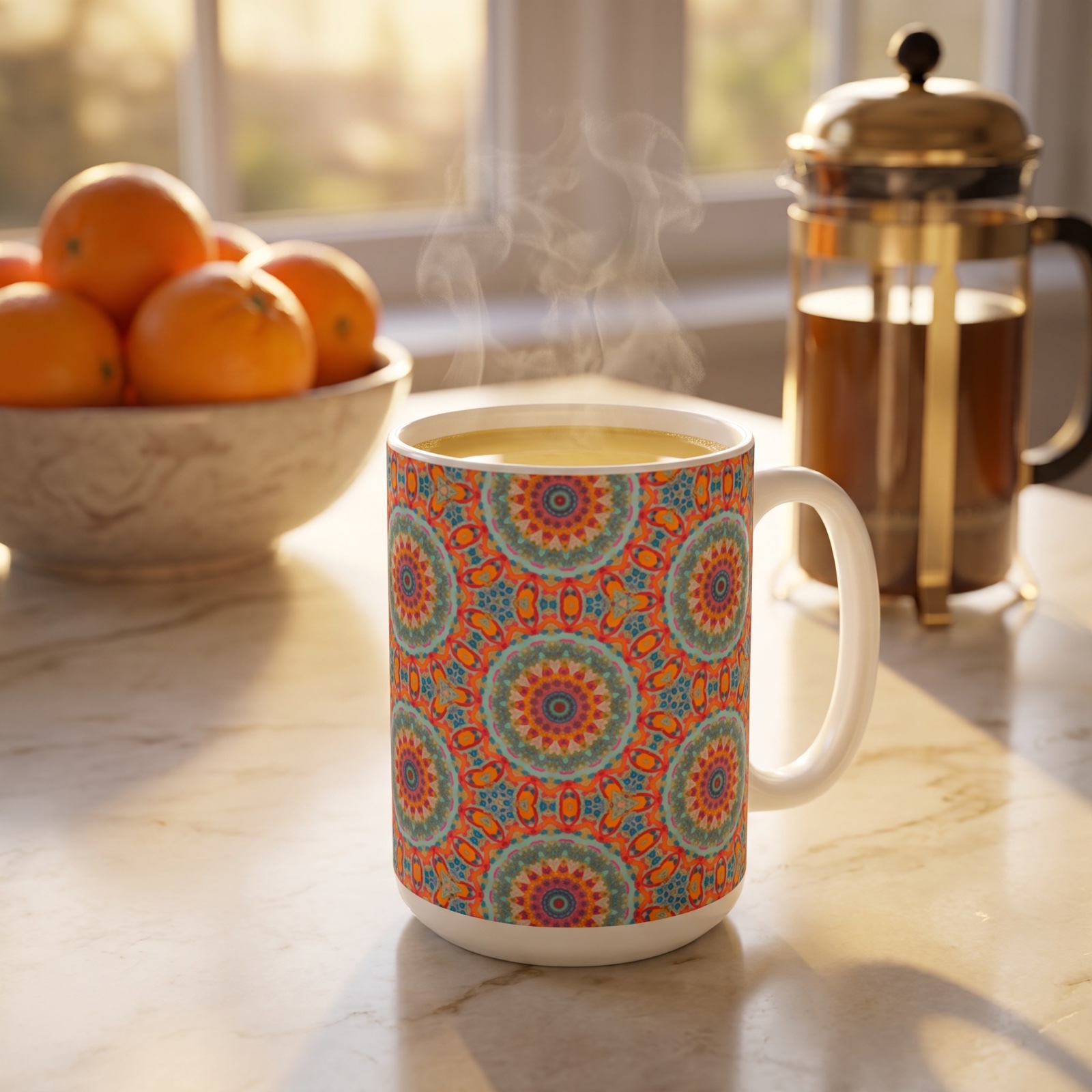Golden Elegance Ceramic Mug — Mug