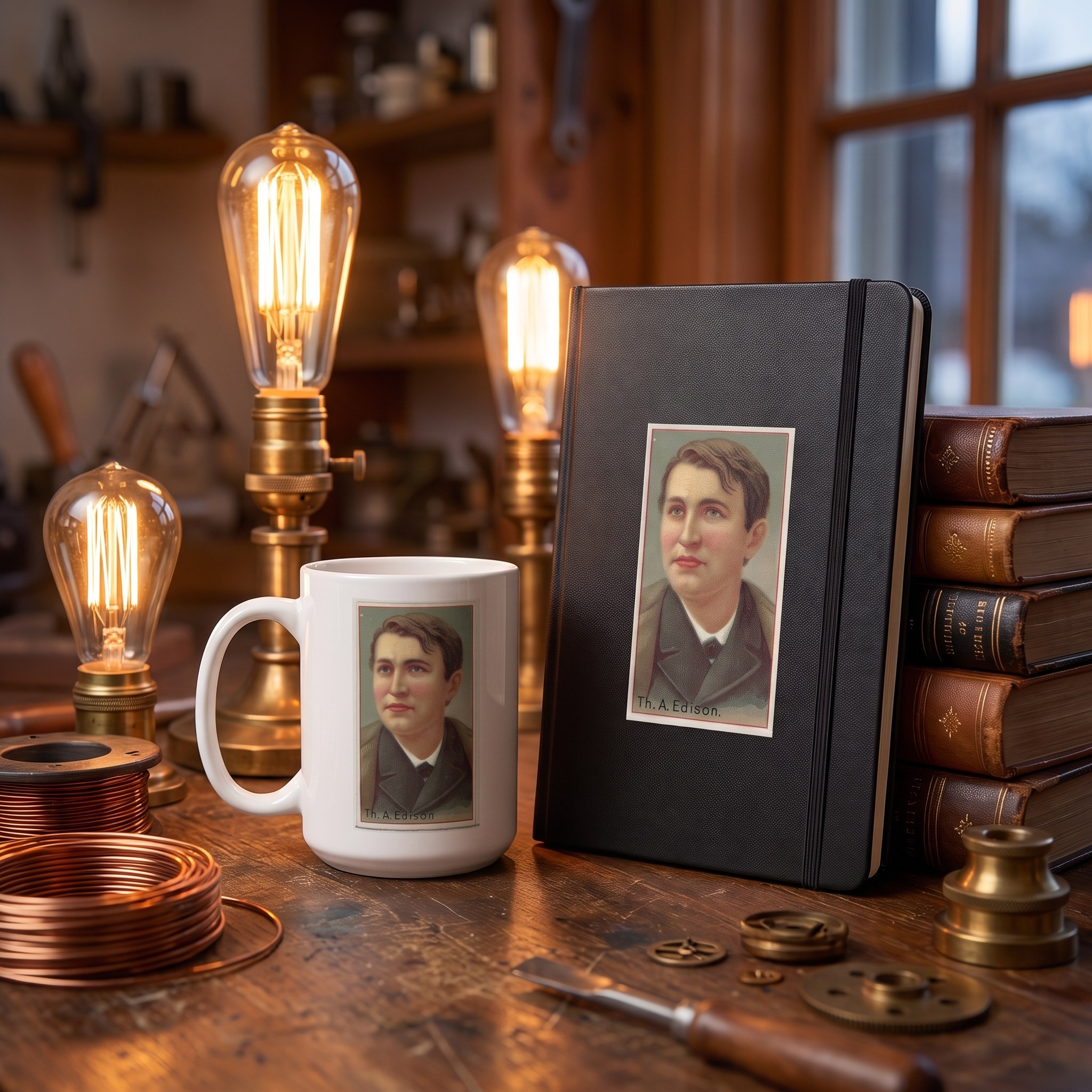 Inventor Series: Thomas Edison Ceramic Mug — Mug