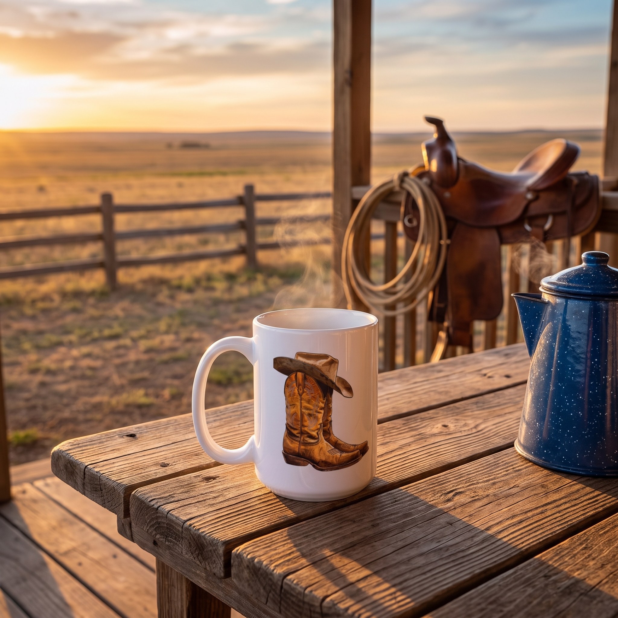 Legendary Lone Star Cowboy Ceramic Mug — Mug