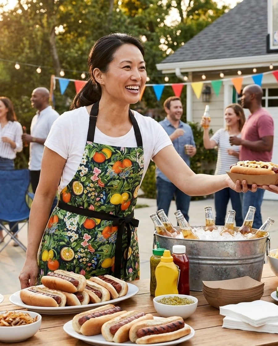 Classic Fruit & Floral Adult Apron Apron — view 1