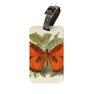 Butterfly Botanical Acrylic Luggage Tag - Let Your Luggage Soar with t