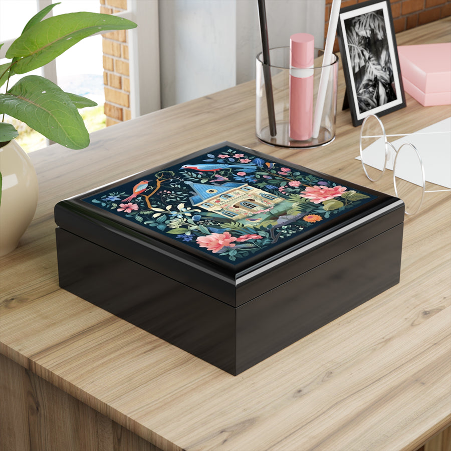 Magical Garden Fairytale Cottage Jewelry Box - Enchant Your Treasures 