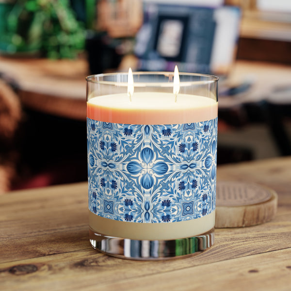 Dutch Blue Tile 100% Soy Wax Scented Candle - 11 oz. Full-Glass, Phtha