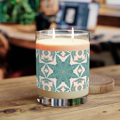 Desert Cactus Star 100% Soy Wax Scented Candle - 11 oz. Full-Glass, Ph